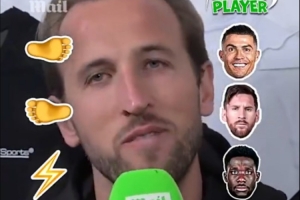 凱恩打造完美球員：C羅右腳+梅西左腳+哈蘭德力量+布斯克茨球商