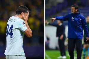 場(chǎng)邊記者：在皮奧錯(cuò)失空門后，齊沃朝他喊“沒關(guān)系，不要擔(dān)心”