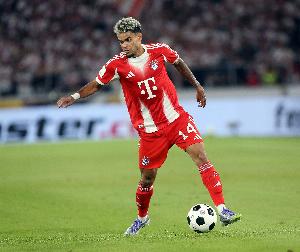 開張！迪亞斯打進(jìn)加盟拜仁后的歐冠首球，本賽季12場(chǎng)7球4助攻