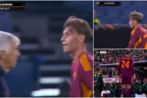 羅體：齊奧爾科夫斯基不滿只踢30分鐘就被換下，對首個丟球有責(zé)任