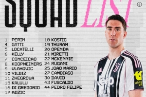 尤文意甲對(duì)拉齊奧名單：伊爾迪茲領(lǐng)銜，DV9、小孔塞桑在列