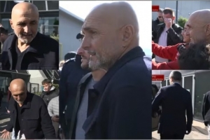 只待官宣！斯帕萊蒂抵達(dá)尤文總部，受到球迷歡迎并簽名合影留念