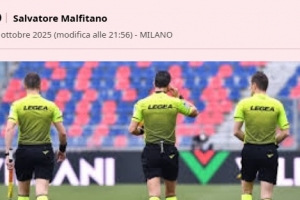 米體：一名意大利裁判因為賄賂他人操縱比賽被警方逮捕