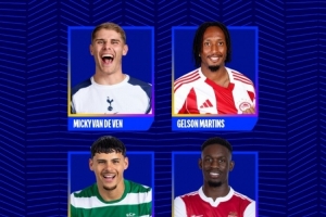 歐冠今日最佳進(jìn)球候選：范德芬超級一條龍、巴洛貢小角度破門在列