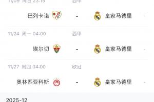 漫長六連客！皇馬首個客場不敵利物浦，直到12月8日才回伯納烏