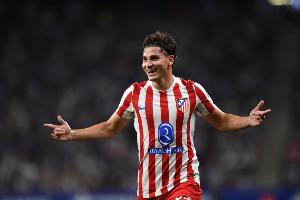 阿爾瓦雷斯為馬競出戰(zhàn)13場歐冠進(jìn)9球，超過在曼城的歐冠進(jìn)球數(shù)量