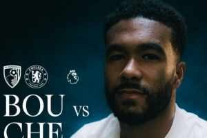 切爾西官方曬本輪對陣伯恩茅斯海報，里斯·詹姆斯單人出鏡