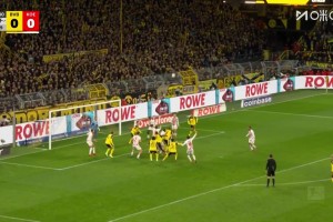 讀秒絕殺！多特角球機(jī)會，拜爾禁區(qū)凌空掃射破門